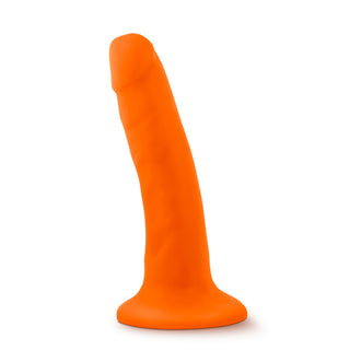 Neo - 5.5 Inch Dual Density Cock - Neon Orange BL-59519