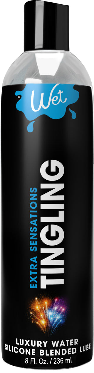 Wet Extra Sensations Tingling Water/silicone Blend Water/silicone Blend Based Lubricant 8 Oz WT27312