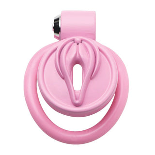 Pussification Vulva Chastity Cage - Pink MS-AH542