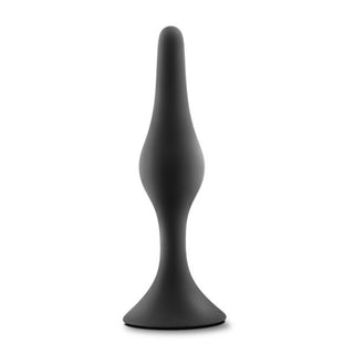 Anal Adventures Platinum - Silicone Beginner Plug  - Medium - Black BL-21625