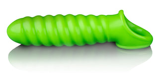 Swirl Stretchy Penis Sleeve - Glow in the Dark OU-OU741GLO