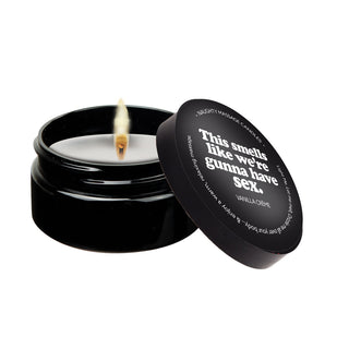 This Smells Like We're Gunna Have Sex - Massage  Candle - 2 Oz - Vanilla KS14303