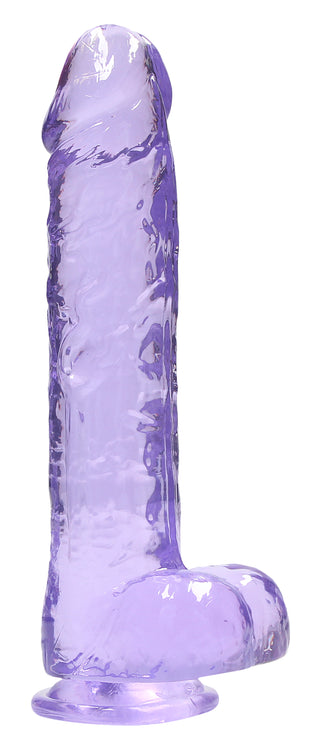 9 Inch Realistic Dildo With Balls - Purple SH-REA093PUR